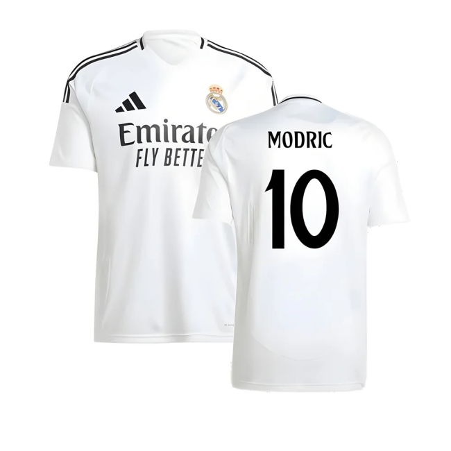 Camiseta Real Madrid 2024-2025 Local Hombres - Oficial Con Modric 10