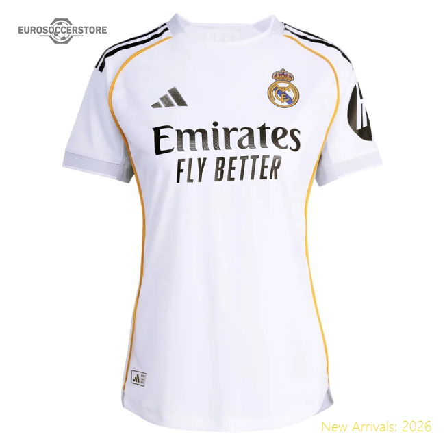 S Real Madrid Female 2025 Home Jersey Shirt Football Fan Supporter Game Day Match Day Match Day Essential