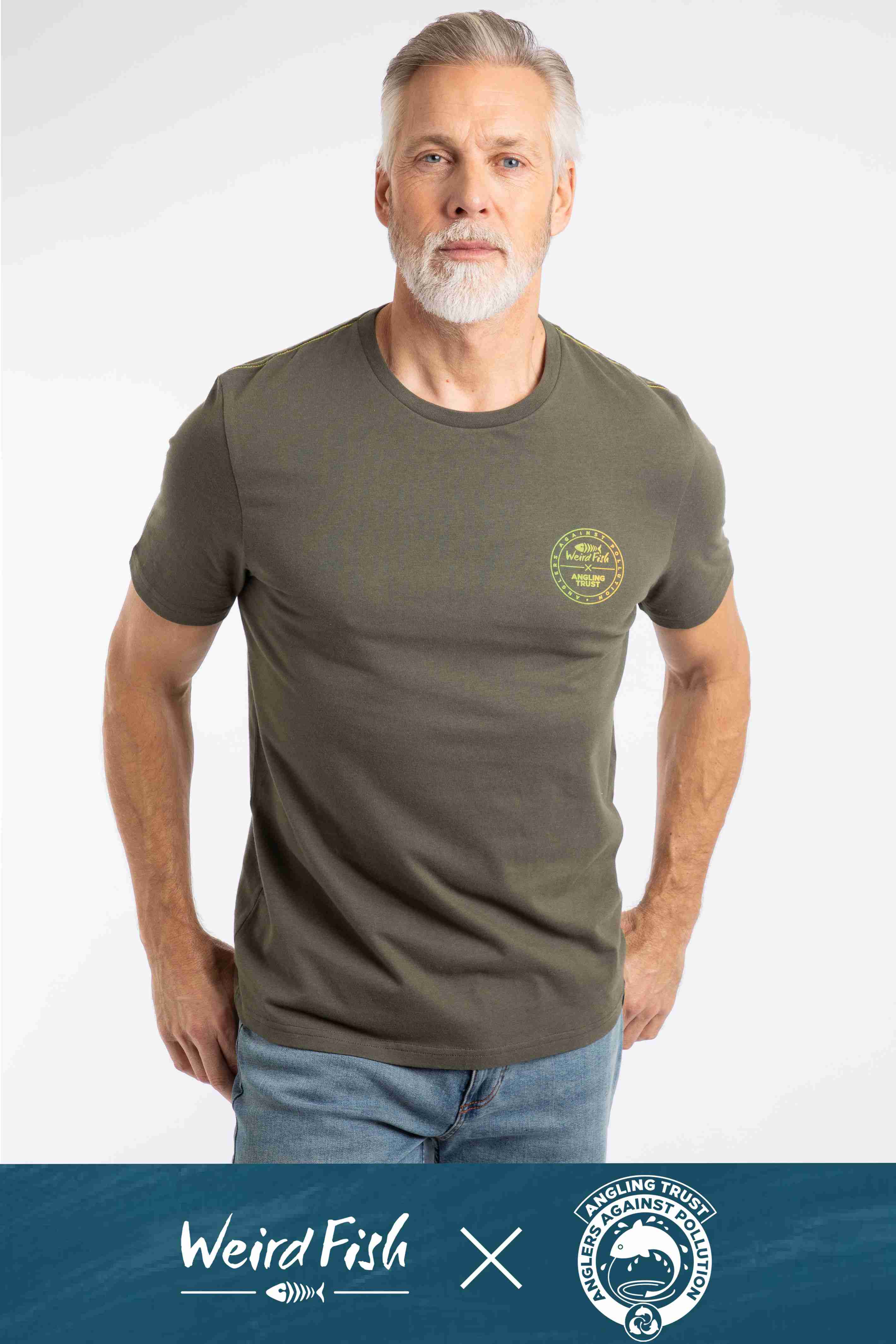 Angling Trust Back Print Graphic T-Shirt Fir Green