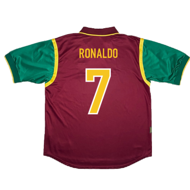 Sweet Portugal 1998-1999 Home Shirt (Excellent) (RONALDO 7) Classical