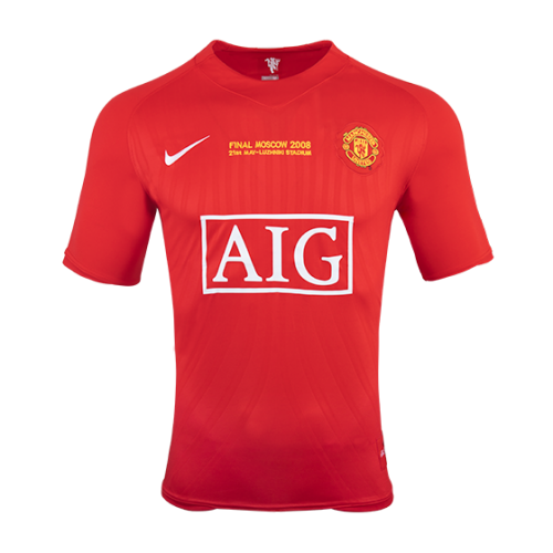 Moisture Wicking Man Utd 07-08 MANCHESTER UNITED RETRO HOME SOCCER