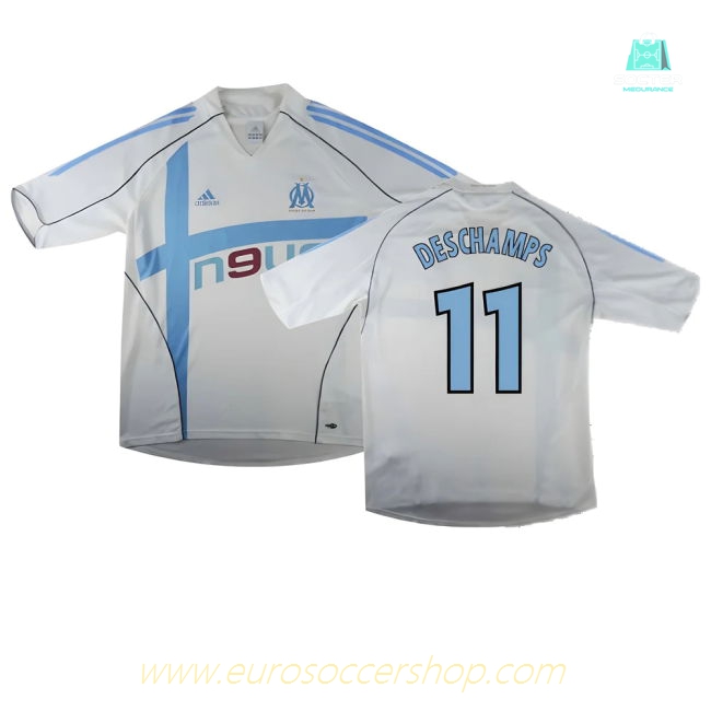 Marseille 2004-05 Home Shirt ((Excellent) L) (DESCHAMPS 11)