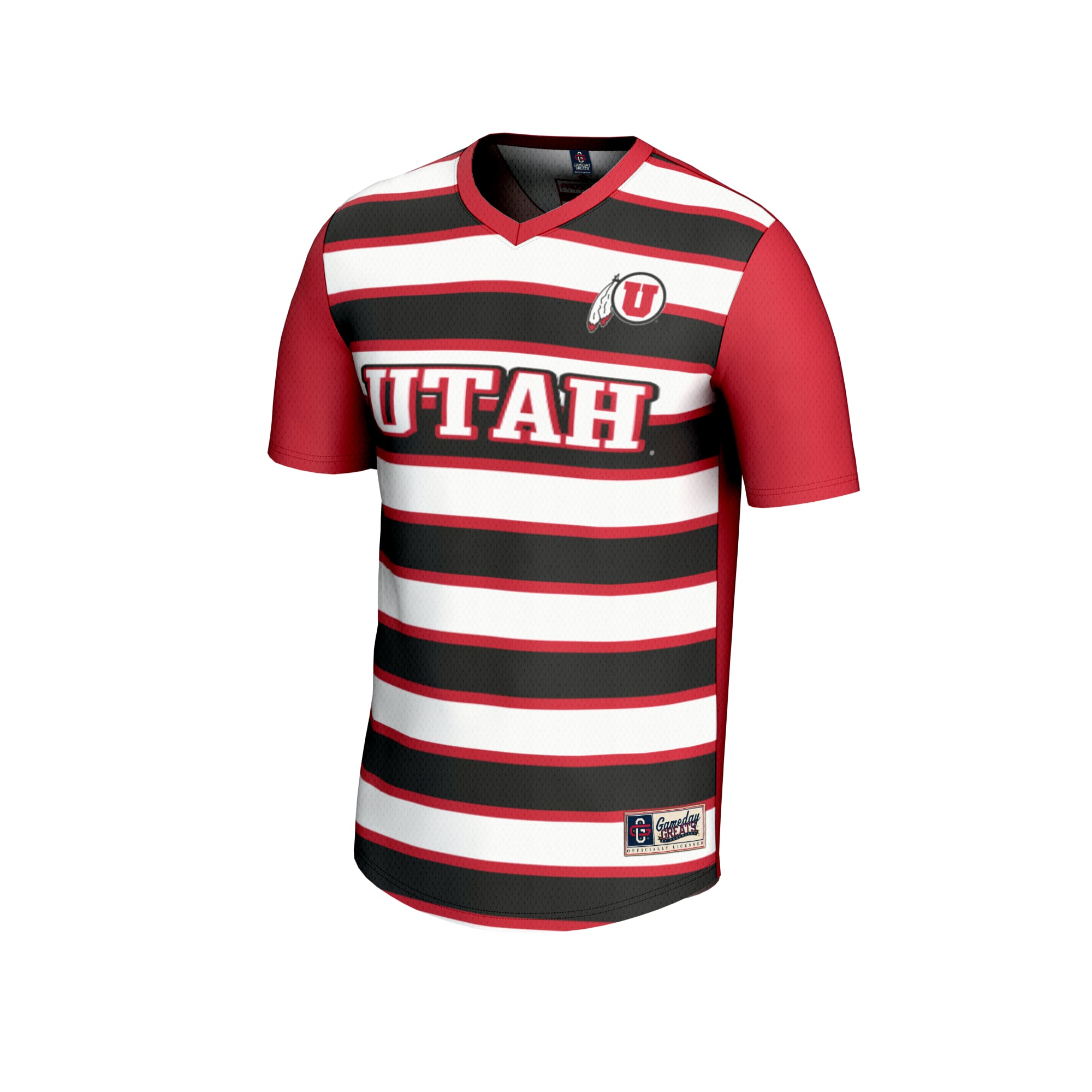 #1 Utah Utes GameDay Greats Unisex Lightweight Soccer Fashion Jersey - Red
