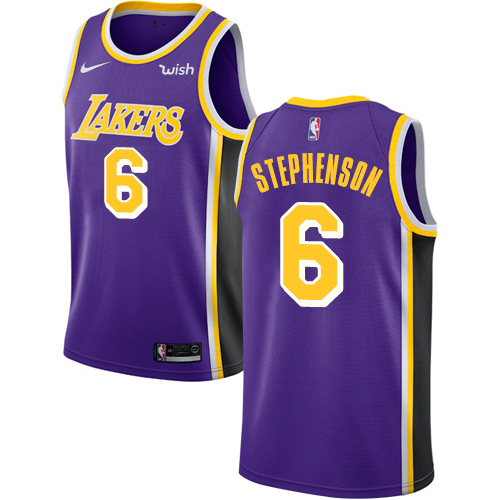 Nike Lakers Purple Angeles Lakers #6 Jersey - On Sale Game Day Wear