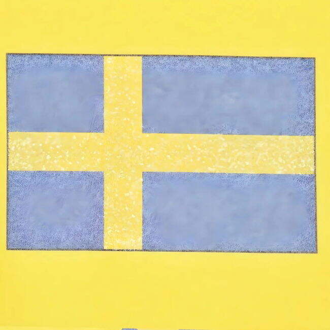 Sweden 12th ManT-Shirt - Yellow/Royal Ringer