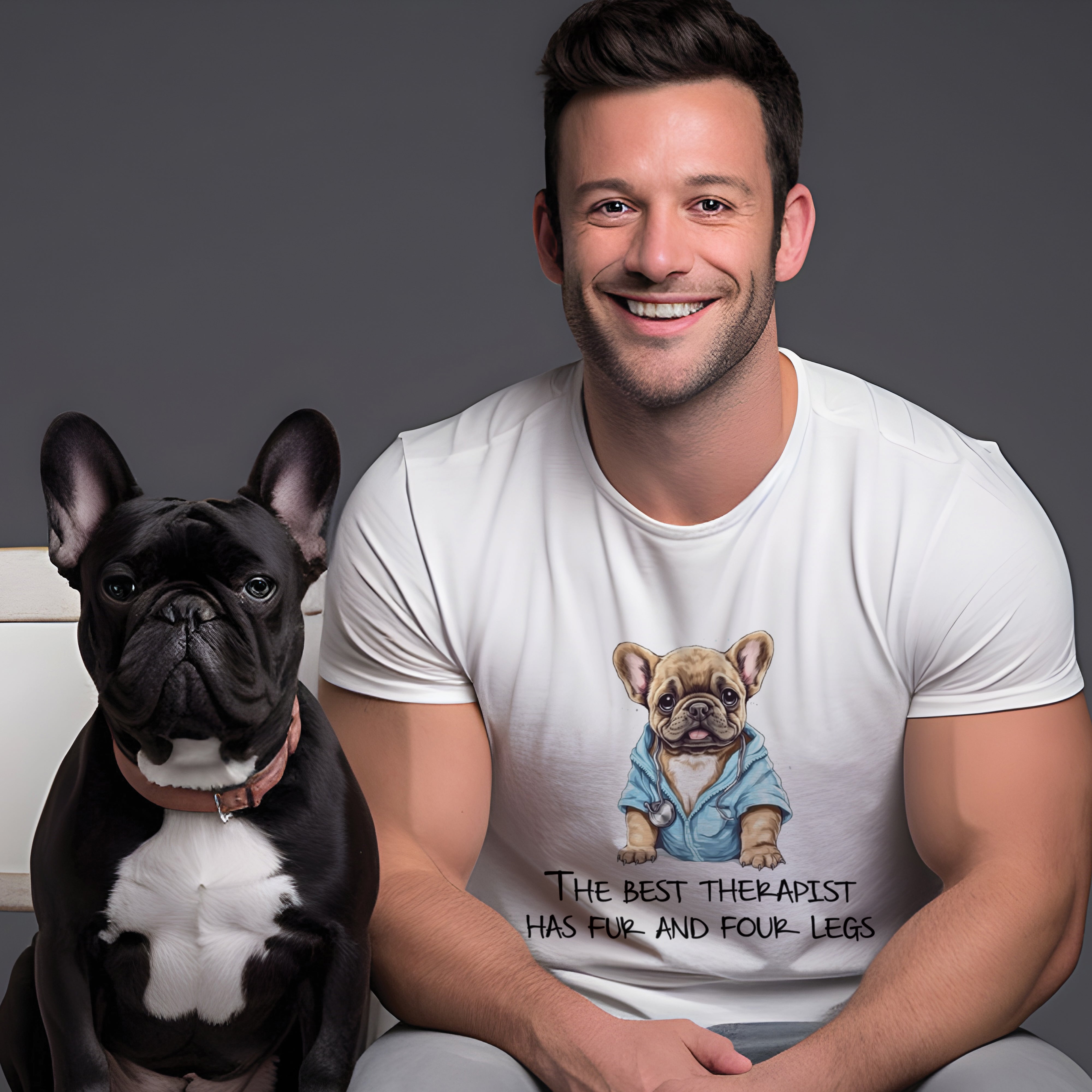 French Bulldog Doctor French Bulldog Unisex T Shirt Durable Dog Item