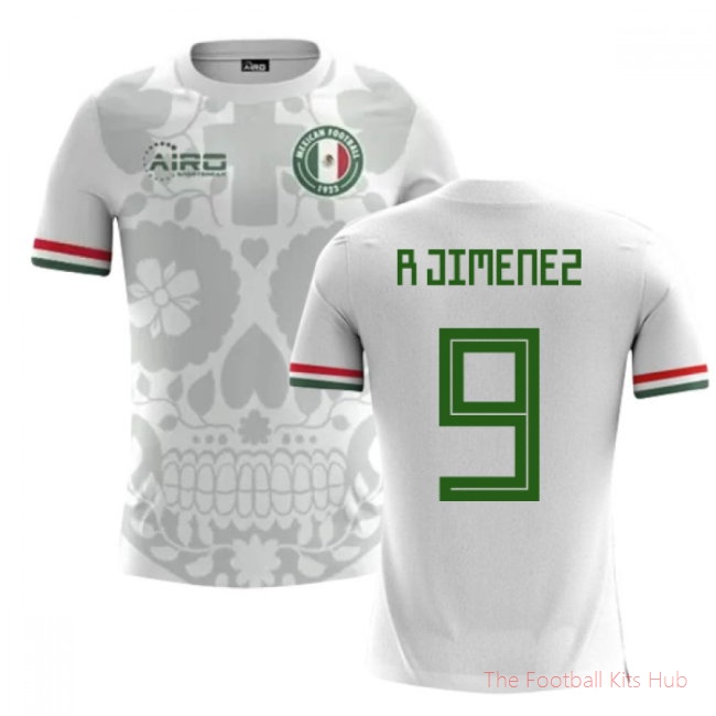 2025-2026 Mexico Away Concept Football Shirt (R.Jimenez 9) - Kids