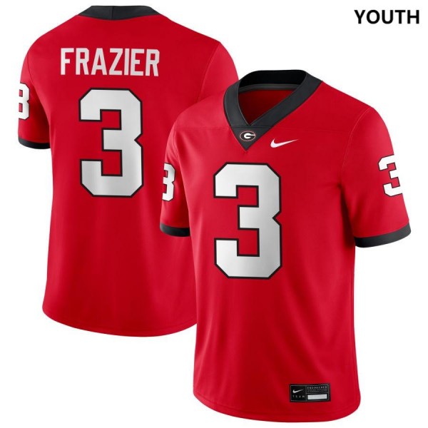 Youth Georgia Bulldogs #3 Nate Frazier Red Nike Stitch Jersey