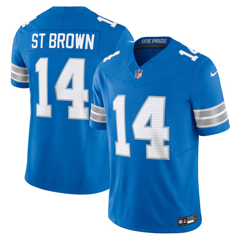 None Amon-Ra St. Brown Star Player DET Lions High-Quality Jersey