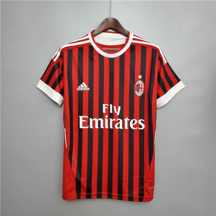 Licensed AC Milan 1112 Retro Home Shirt - Official Replica 8864