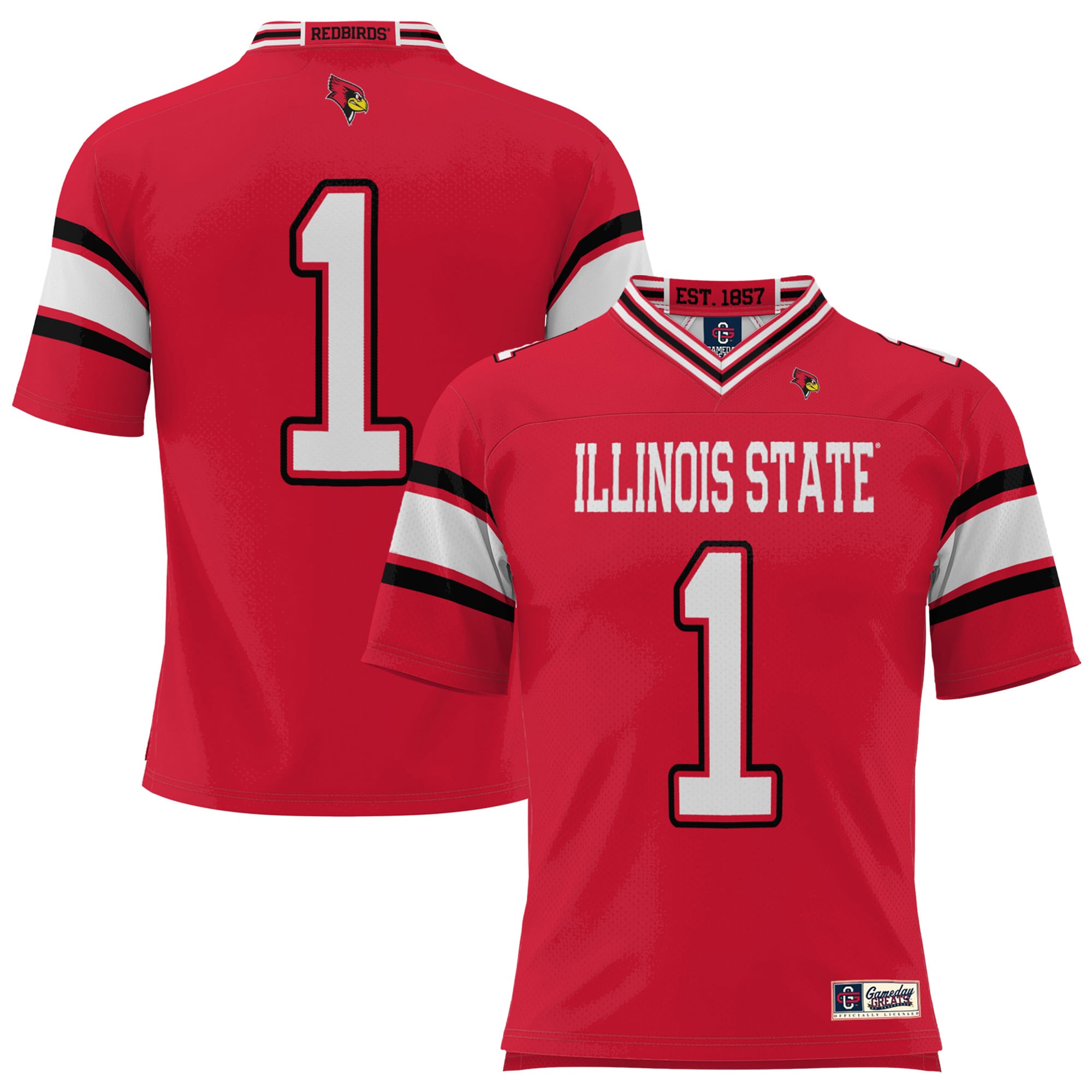 #1 Illinois State Redbirds GameDay Greats Endzone 2026 Season Football Jersey - Red