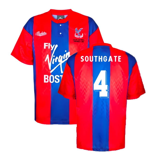 Crystal Palace 1991 ZDS Cup Final Shirt (Southgate 4) | Lightweight