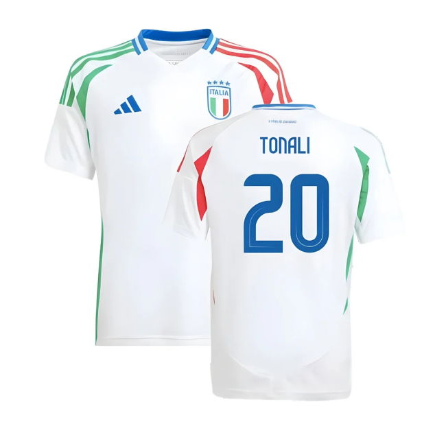 2024-2025 Italy Away Shirt (Kids) (Tonali 20) Holland Euro
