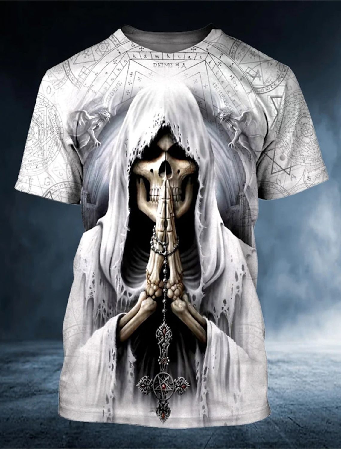 Men's Templar Cross Letter T Shirt Graphic Tee Christian Shirts Short