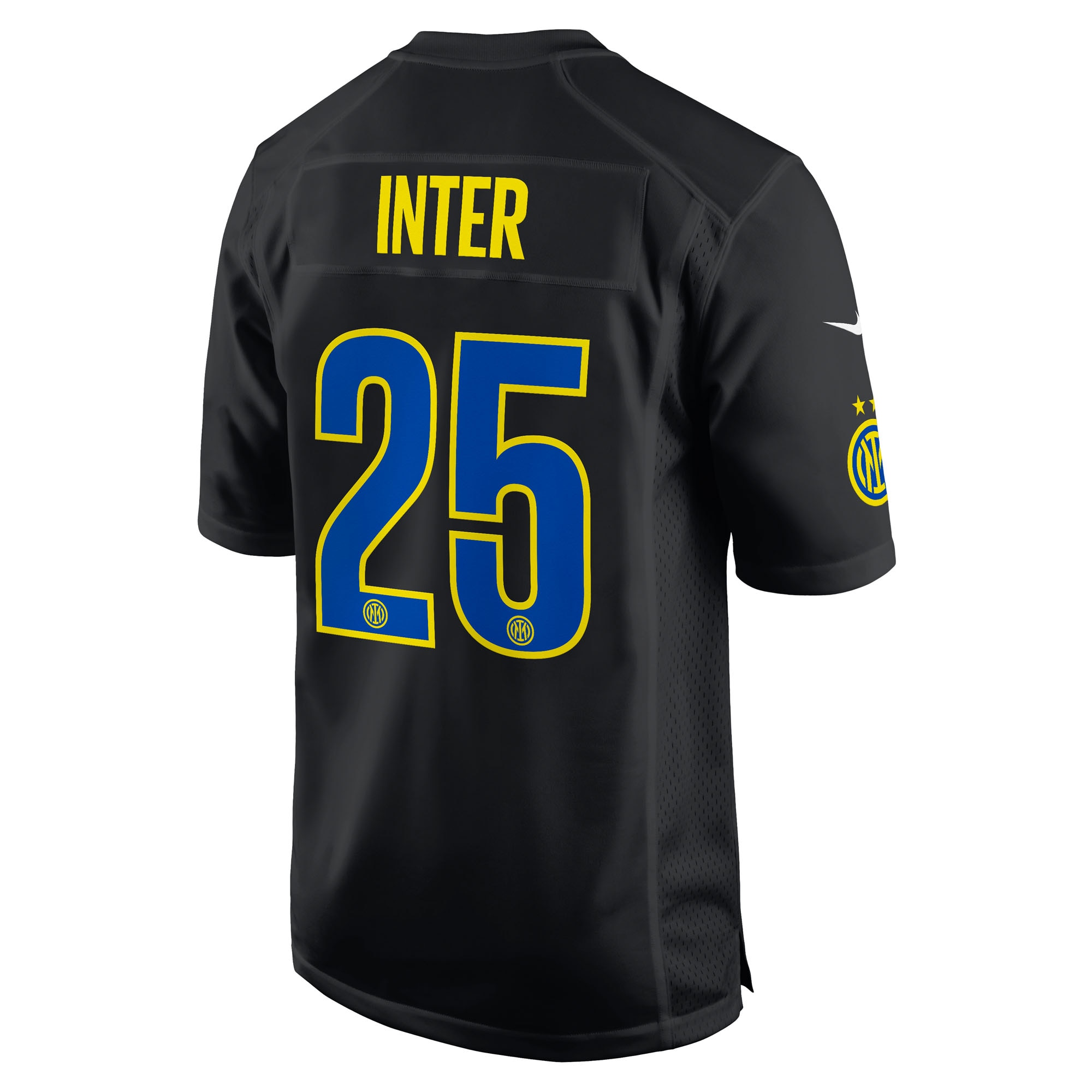 [SJH] Inter Milan 2025 Soccer x NFL Game Jersey - Black