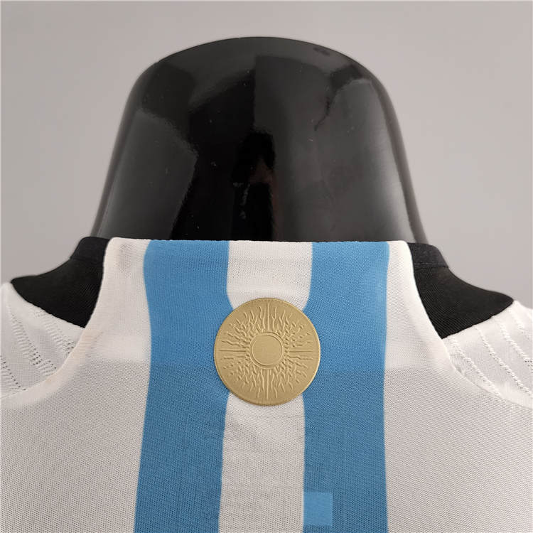 Professional Grade Argentina World Cup 2022 Home White Soccer Jersey