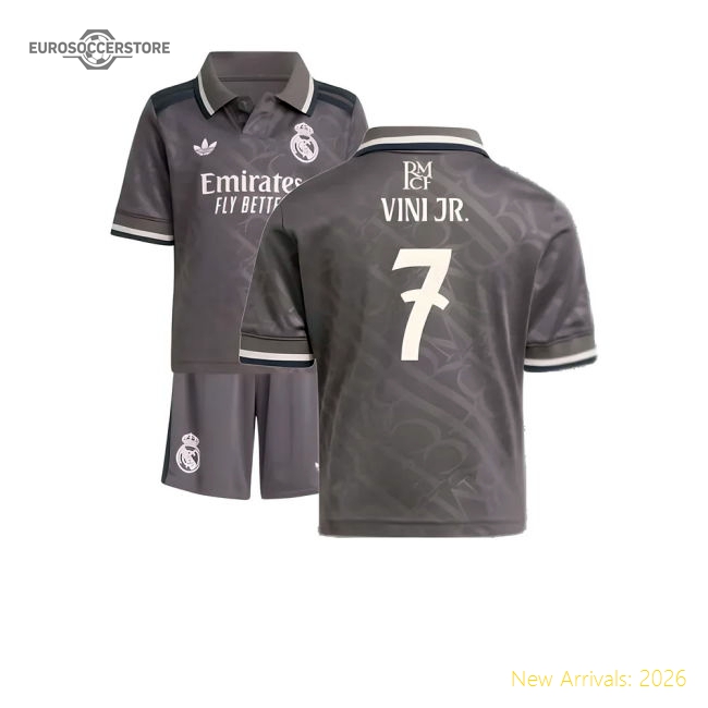 Real Madrid Third Elite Jersey Vini Jr. Athletic Fit Moisture-wicking