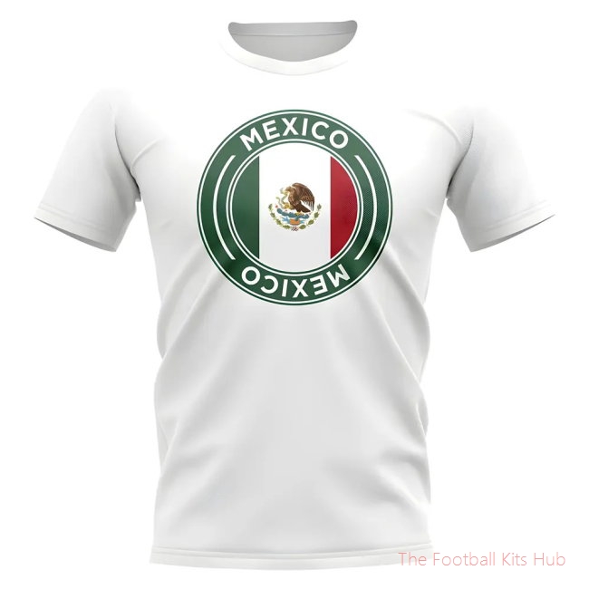 Mexico Football Badge T-Shirt (White)