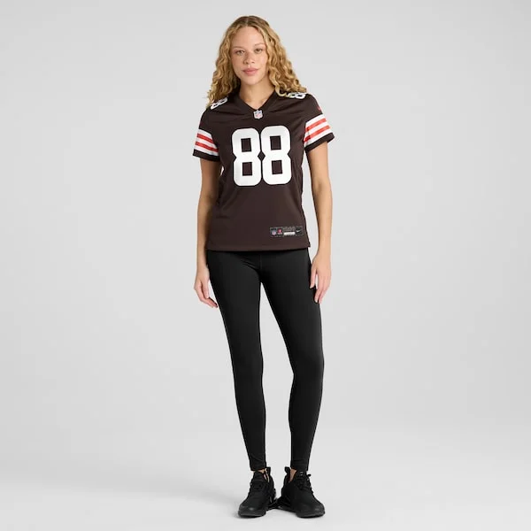 None Jordan Akins Game Jersey - Brown | NFL Player Jersey | NFL Footba