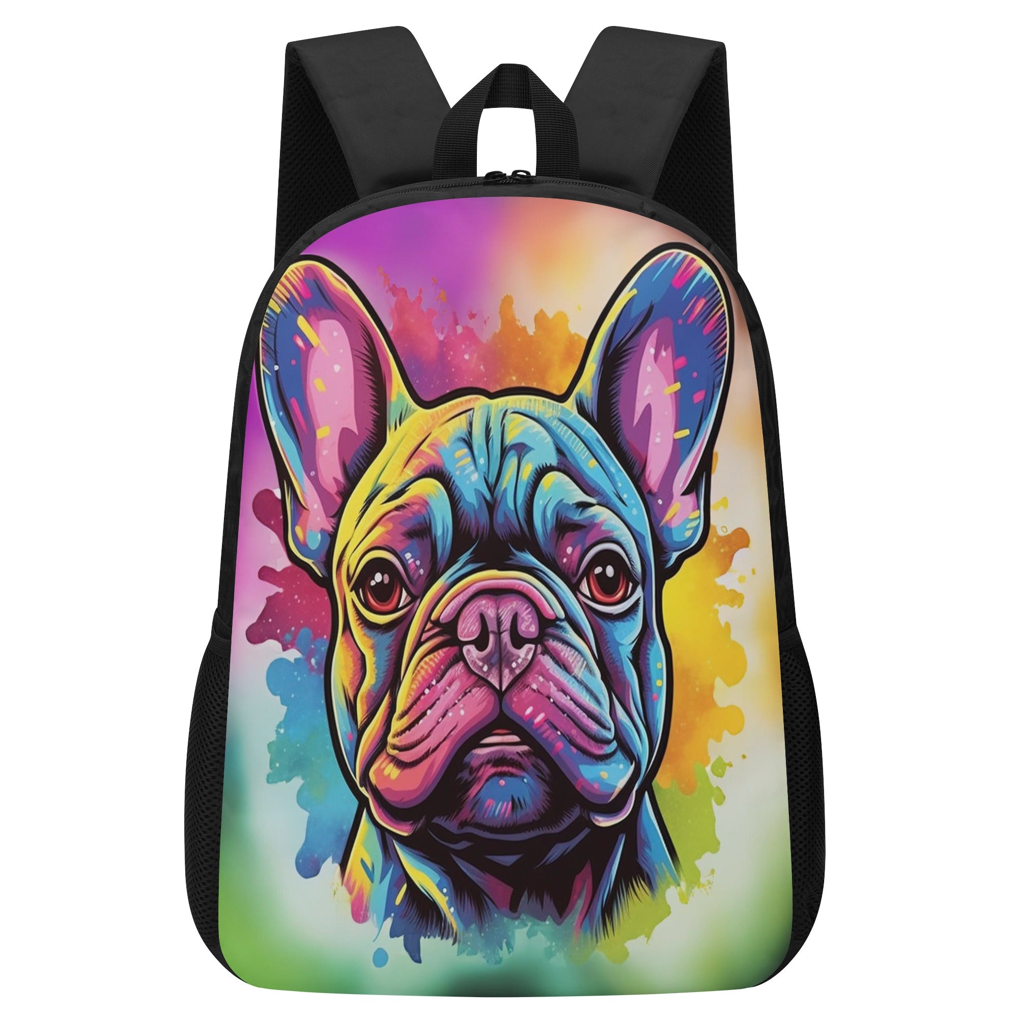 The Frenchie Face - Vet-recommended 17 Inch Laptop Backpack Dog Supplies
