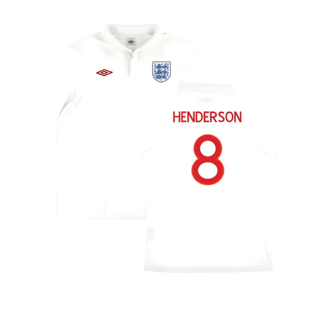 HENDERSON 8 Pro Style England Home Player Jersey 2010-2011