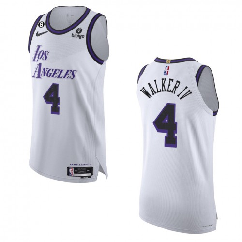 Lakers White Angeles Lakers #4 Nike Jersey - Reasonably Priced