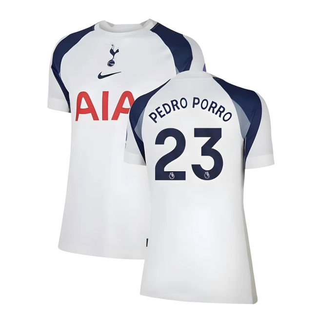 2025-2026 Tottenham Home Jersey (Womens) (Pedro Porro 23)