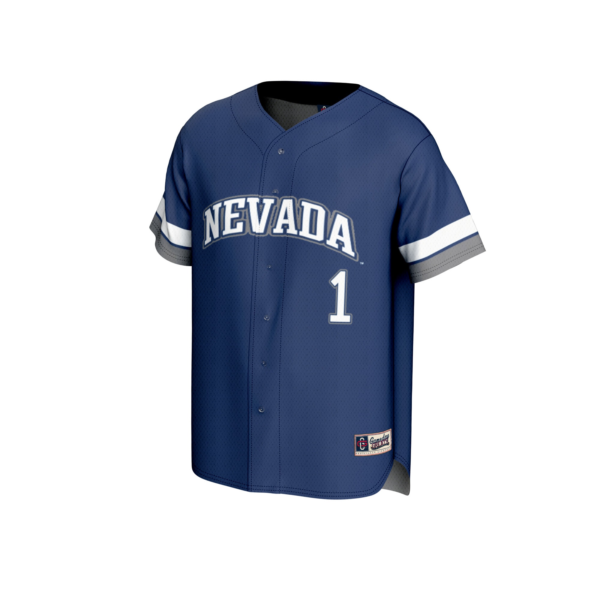 [NJP] Nevada Wolf Pack GameDay Greats Youth Lightweight Collegiate Baseball Fashion Jersey - Navy