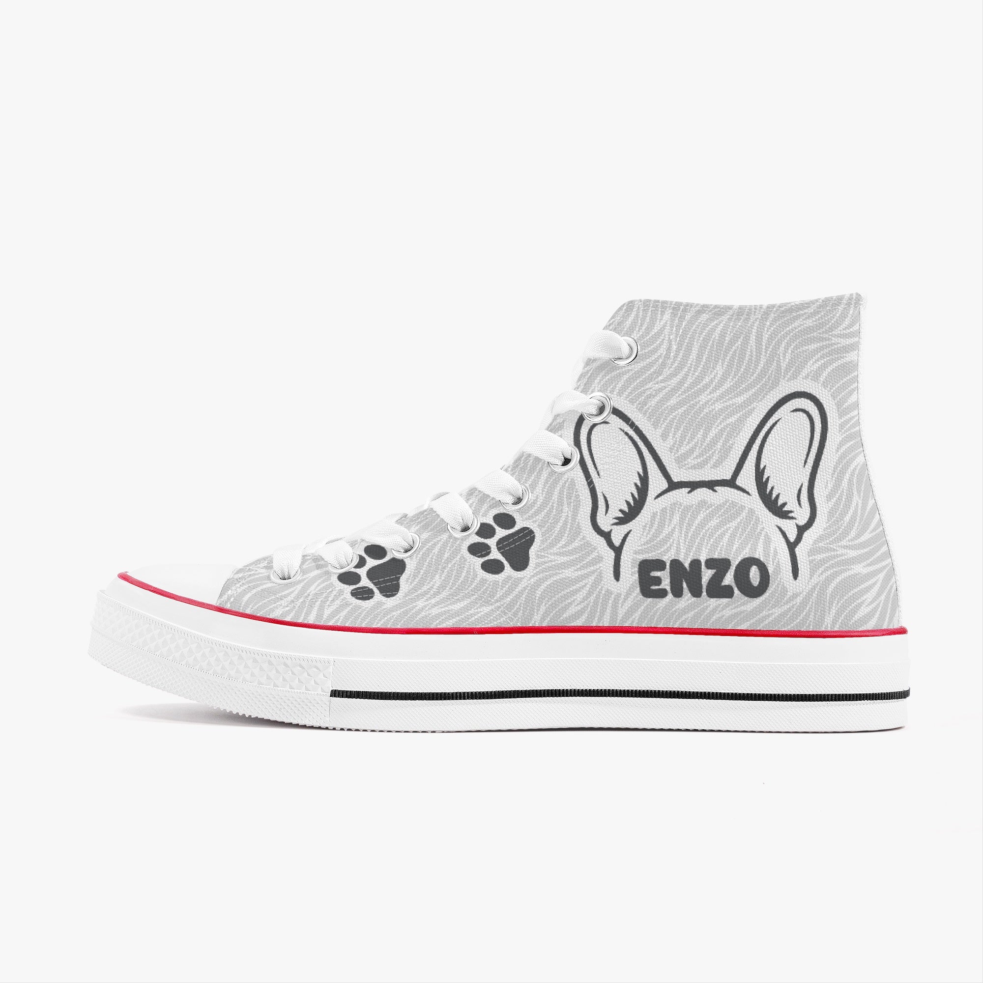 Moose - Personalized High-Top Canvas Shoes