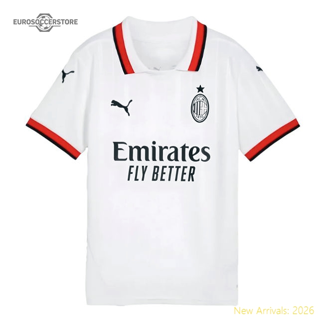 Match-ready Ac Milan Away Jersey 2024-2025 Flexible Lightweight