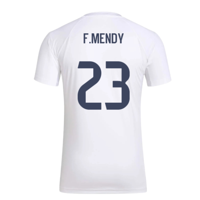 Best-Selling 2025-2026 Real Madrid Seasonal Graphic Tee (White) (F.Mendy