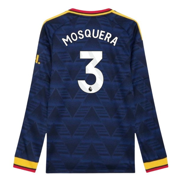 [WSG] 2026 2027 Arsenal Long Sleeve Shirt Away Authentic Kit (Mosquera 3)