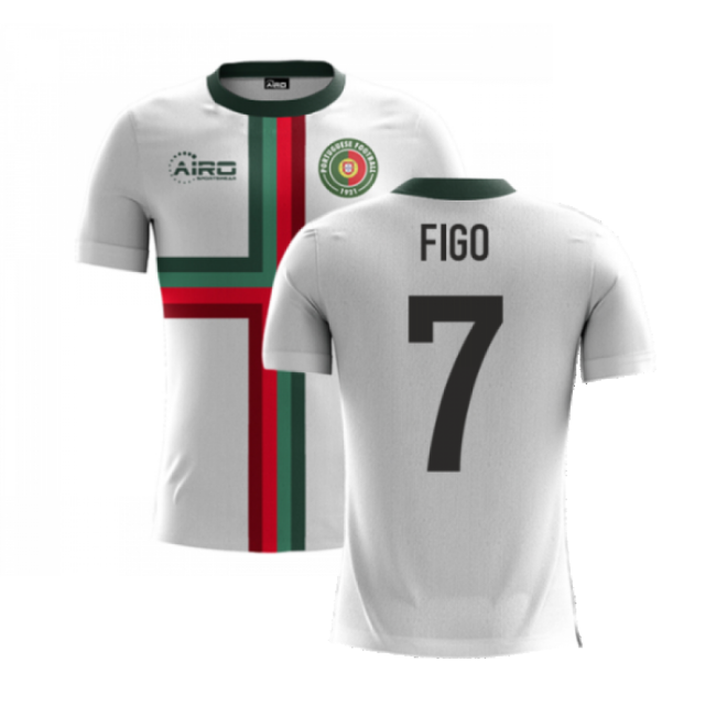 Figo Portugal Jersey - Official Polyester Construction Style