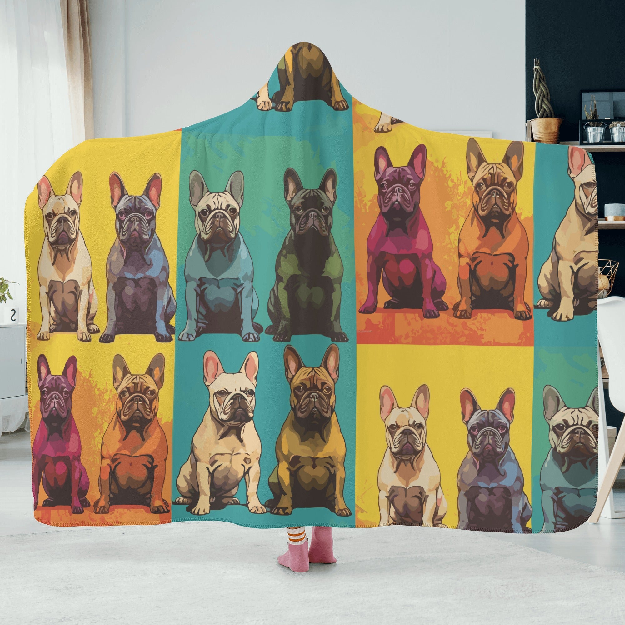 Fashion-Forward I Love Colors - Hooded Blanket for Fashion Lovers