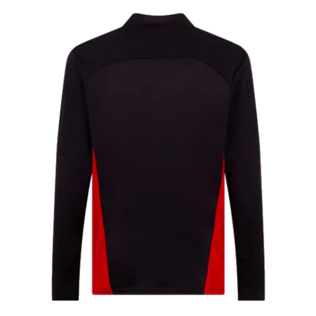 2024-2025 AC Milan Training 1/4 Zip Top (Black)