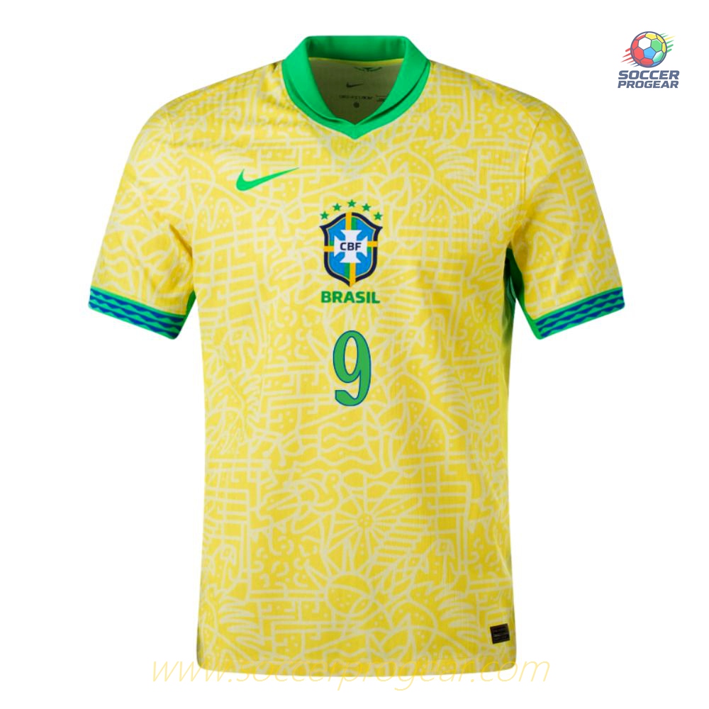 Brazil Home Team Soccer Shirt 2024-25 Edition Richarlison