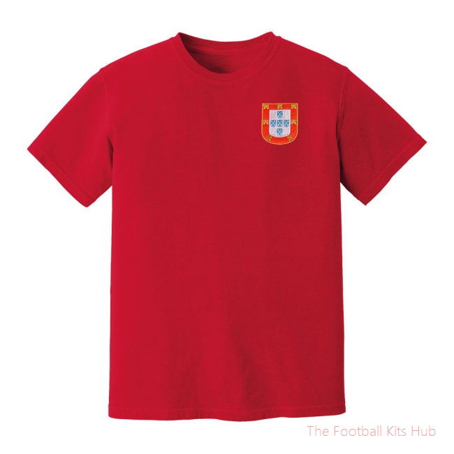 Portugal National Team Embroidered Tee (Red)