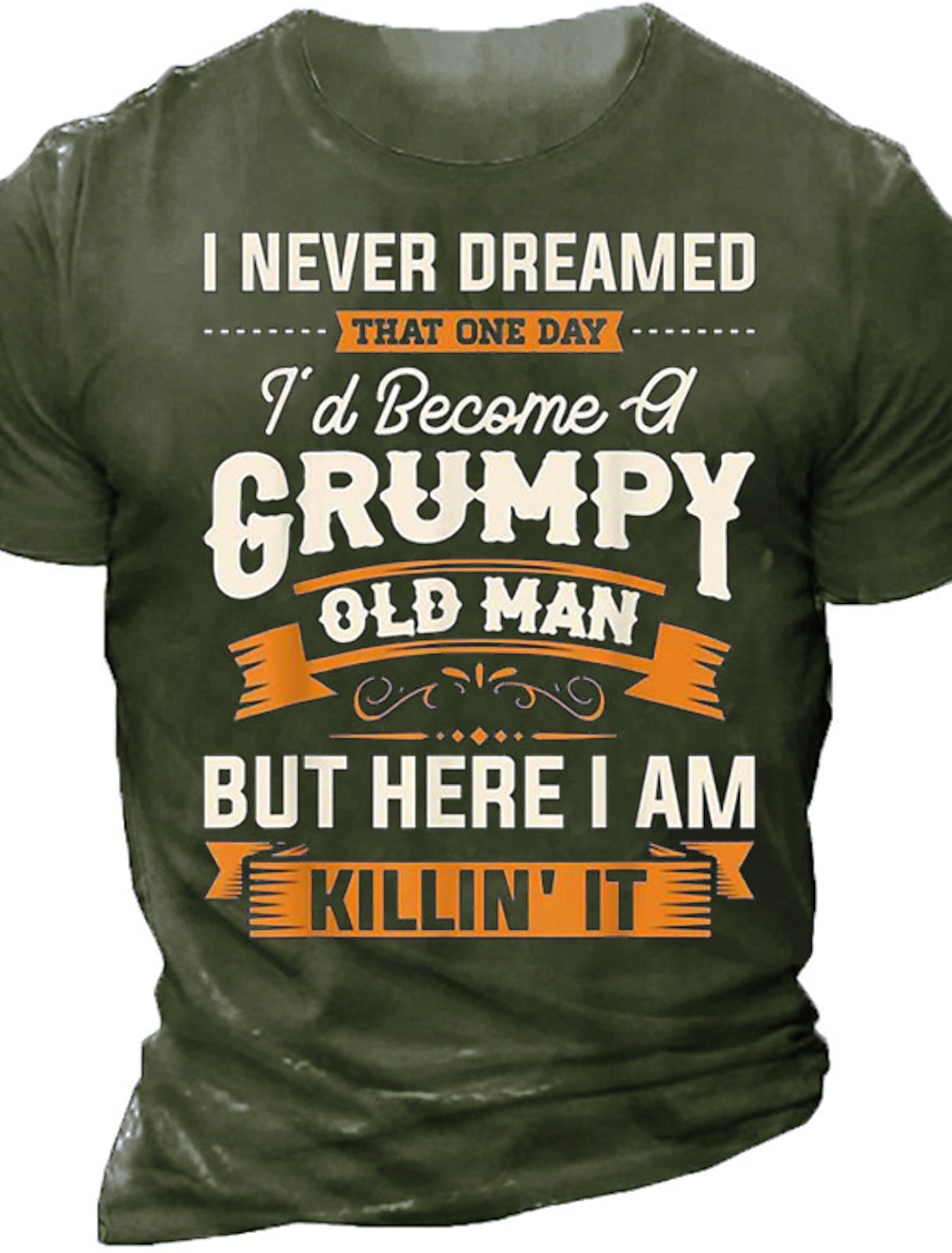 Men's Grumpy Old Man Killin' It Funny Graphic Short Sleeve Lifestyle