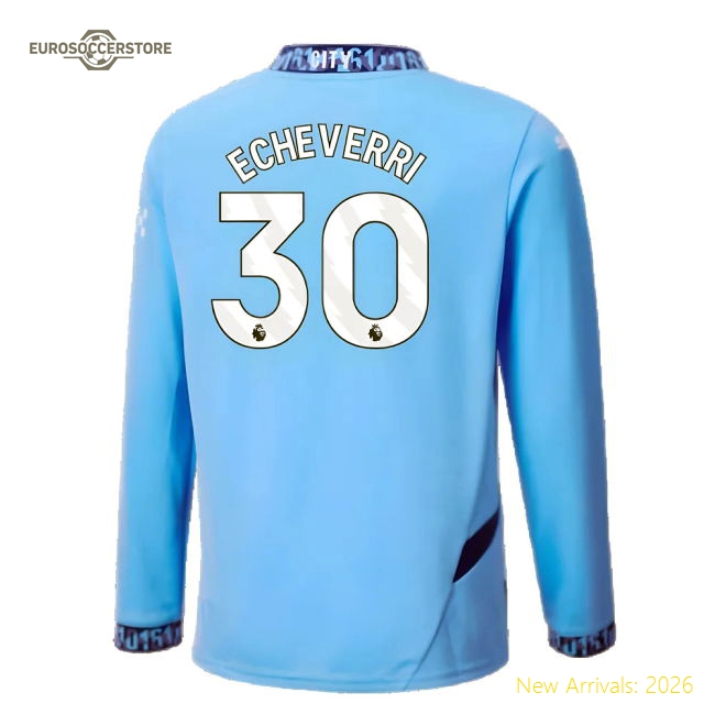 Manchester City 2024-25 Home Fan Version For Kids (Echeverri Game