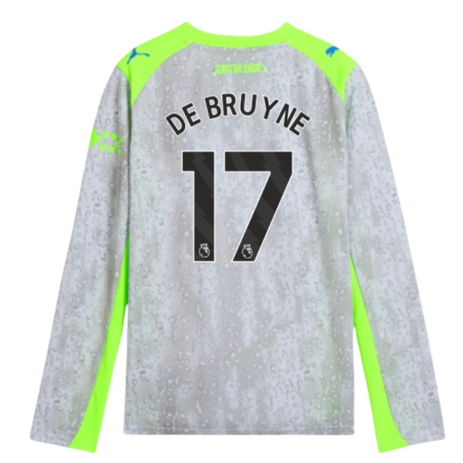 Kids Elite Style Man City Third Pro Shirt 2025-2026 (De Bruyne 17) (1)