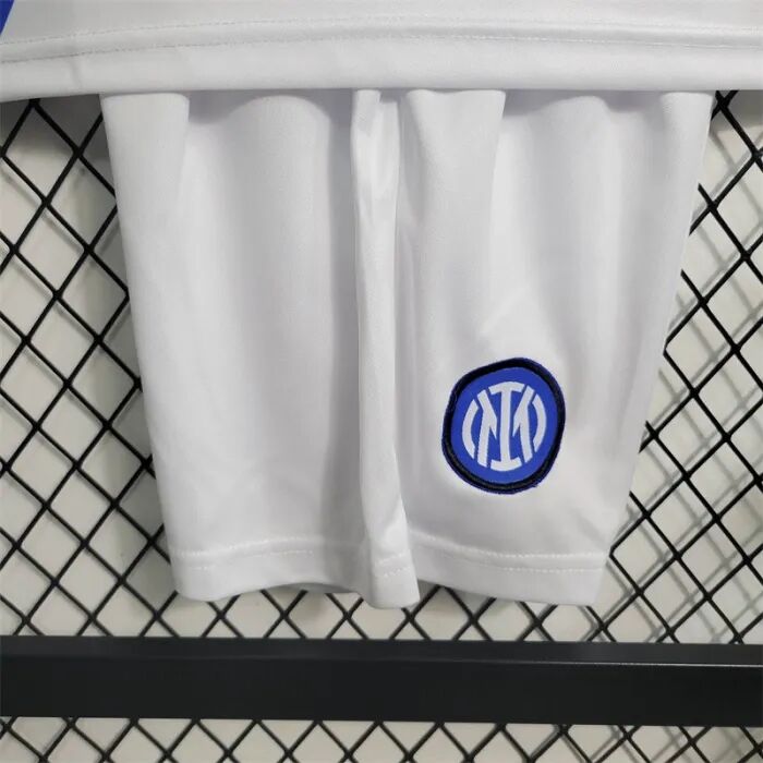 KIDS INTER MILAN 2324 AWAY WHITE FOOTBALL KITShirtShorts - Official