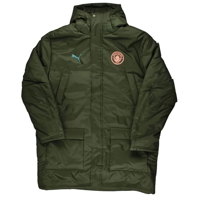 Chic Man City 2024-2025 Man City Winter Jacket (Myrtle) for Fan Wear