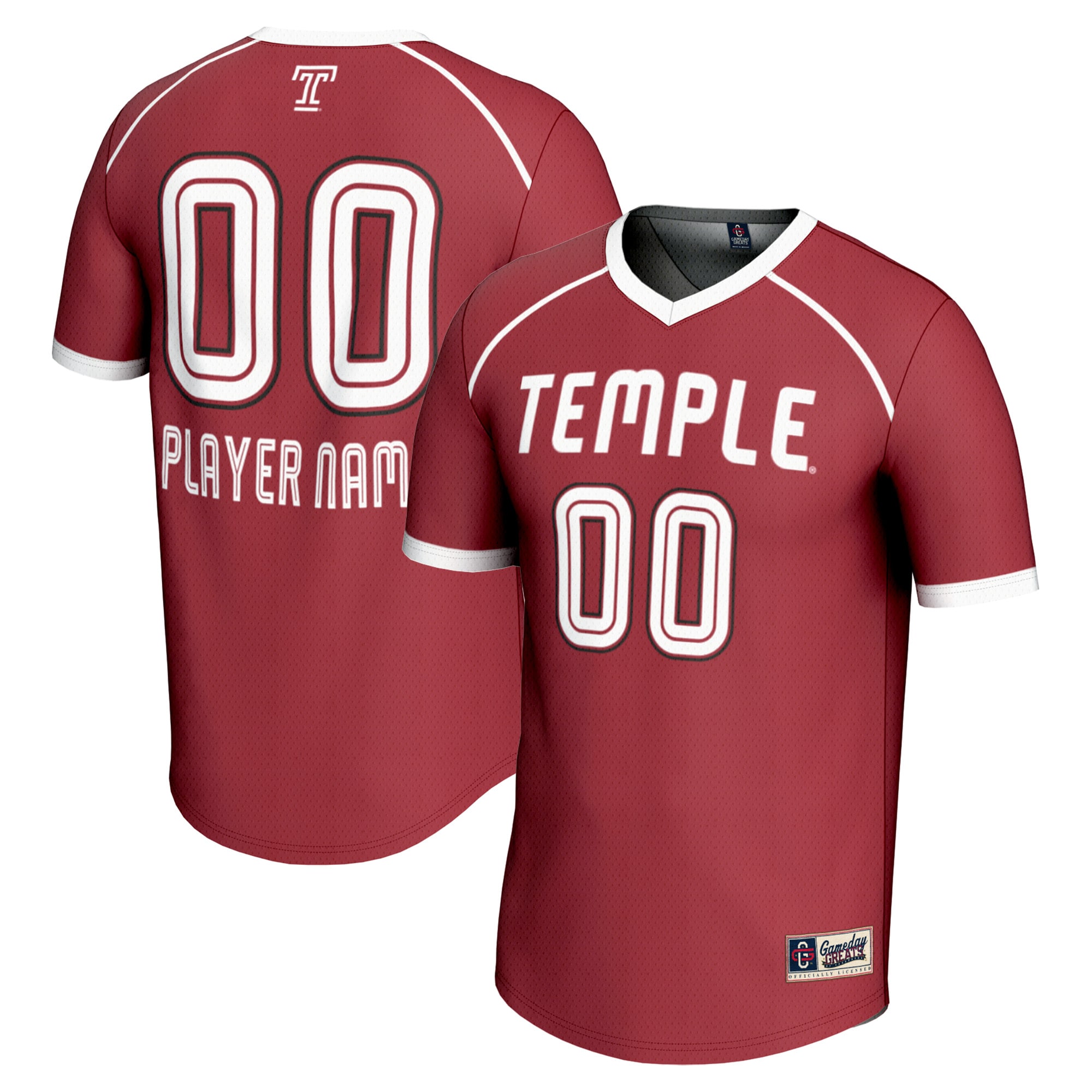 [NJP] Temple Owls GameDay Greats Youth Women's Lacrosse NIL Lightweight Jersey - Cherry