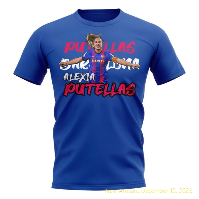 Official Alexia Putellas Graphic Player Tee (Blue) - Discounted