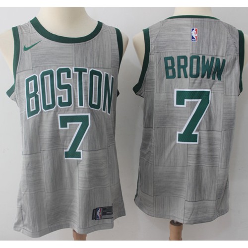 Gray Nike Boston Celtics #7 Celtics Jersey - Breathable Material
