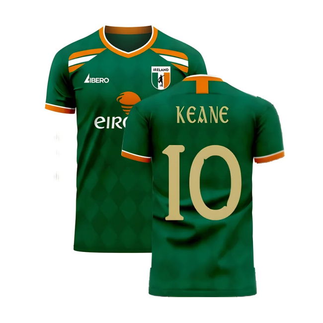 Ireland 2025-2026 Classic Concept Football Kit (Libero) (Keane 10)