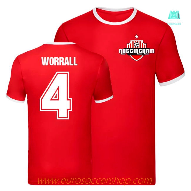 Joe Worrall Nottingham Forest Ringer Tee (Red)
