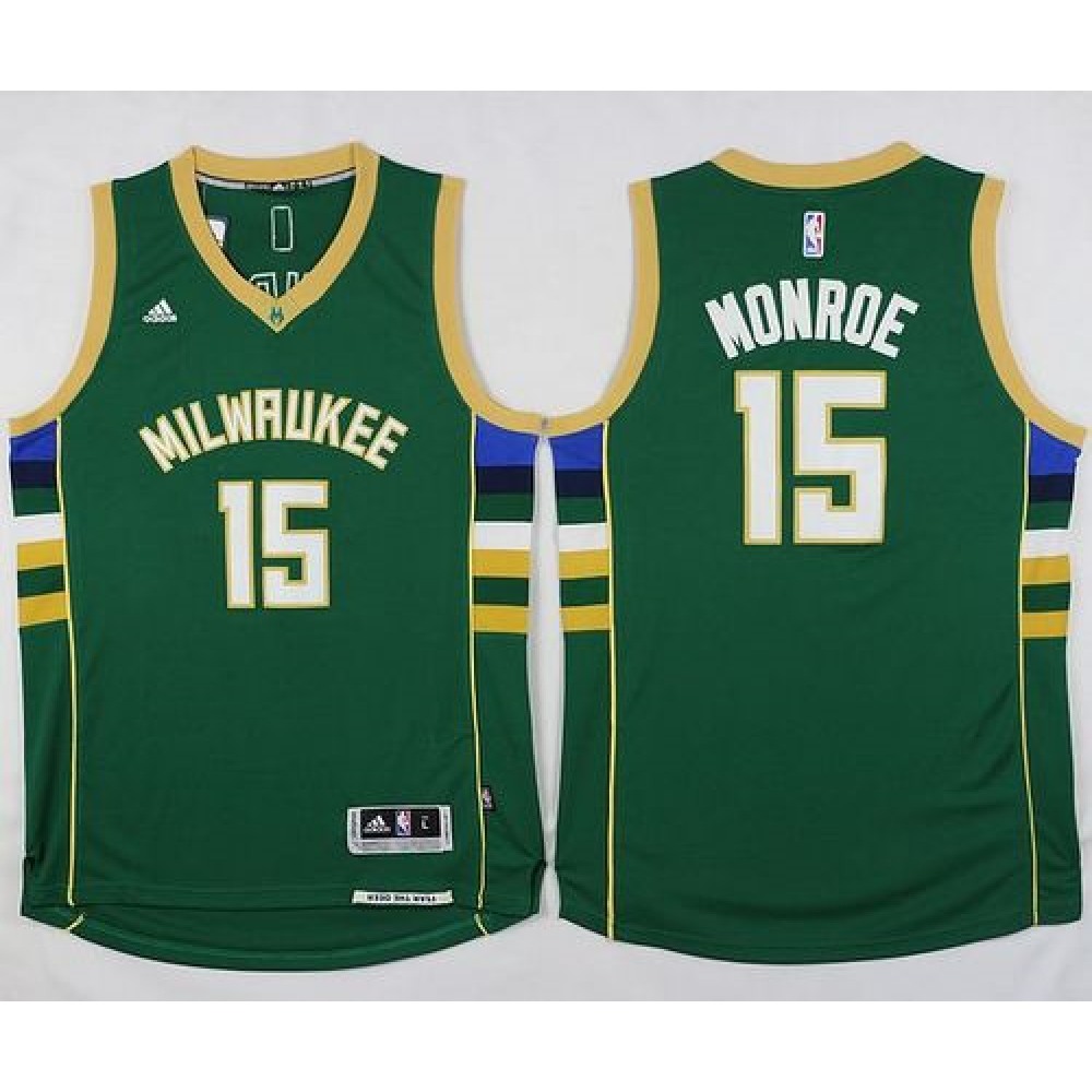 Durable Men's Milwaukee Bucks #15 Greg Green Basketball Jersey