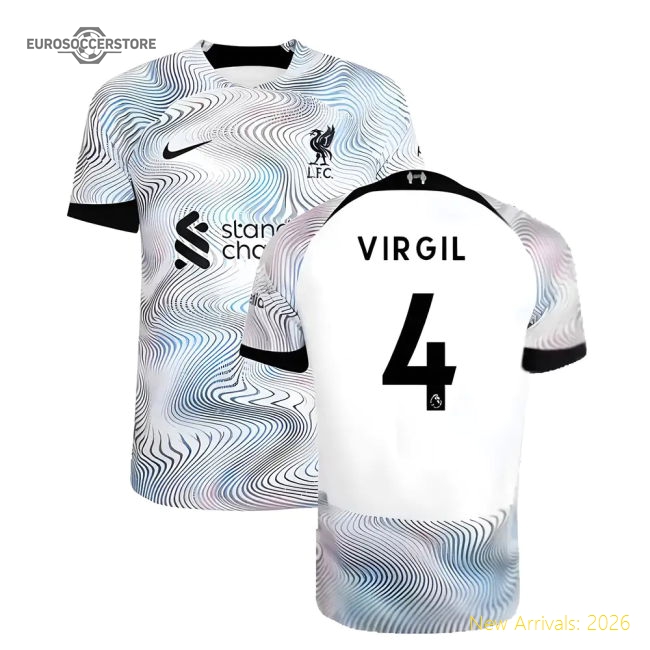 Authentic 2022-2023 Liverpool Away Vapor Player Issue Shirt (virgil