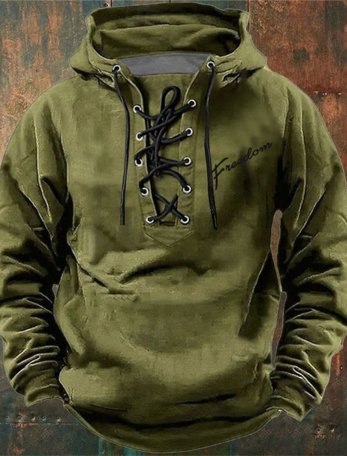 US America 250 Year Anniversary Men's American Flag Cross Hoodie